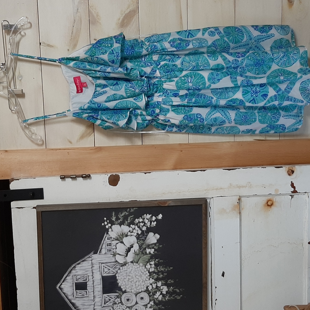 Lilly Pulitzer dress size XL blue green